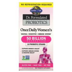Thực phẩm chức năng Garden of Life Dr. Formulated Probiotics Once Daily Women's 50 Billion 30 Vegetarian Capsules 658010118323