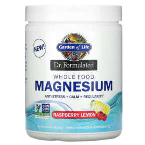 Thực phẩm chức năng Garden of Life Dr. Formulated Whole Food Magnesium Powder Raspberry Lemon 14.9 oz (421.5 g) 658010122801