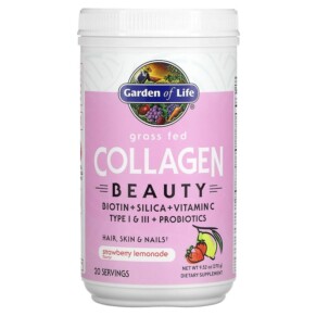 Thực phẩm chức năng Garden of Life Grass Fed Collagen Beauty Strawberry Lemonade 9.52 oz (270 g) 658010124560