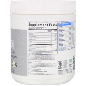 Thành phần vi chất của Garden of Life Grass Fed Collagen Coconut MCT Vanilla 14.39 oz (408 g) 658010127103