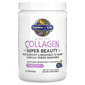Thực phẩm chức năng Garden of Life Grass Fed Collagen Super Beauty Blueberry Acai 9.52 oz (270 g) 658010127172