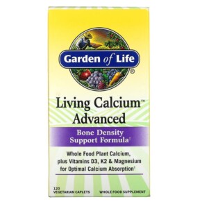 Thực phẩm chức năng Garden of Life Living Calcium Advanced 120 Vegetarian Caplets 658010112635