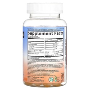 Thành phần vi chất của Garden of Life Magnesium with Pre & Probiotics Gummies Orange Creme 60 Gummies 658010132701