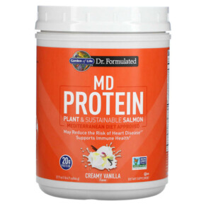 Thực phẩm chức năng Garden of Life MD Protein Plant & Sustainable Salmon Creamy Vanilla 22.71 oz (644 g) 658010129589