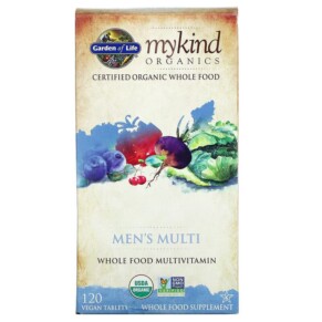Thực phẩm chức năng Garden of Life MyKind Organics Men's Multi 120 Vegan Tablets 658010117654