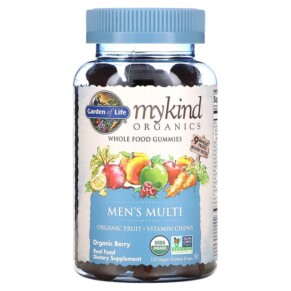Thực phẩm chức năng Garden of Life MyKind Organics Men's Multi Organic Berry 120 Vegan Gummy Drops 658010120296