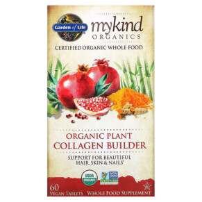 Thực phẩm chức năng Garden of Life MyKind Organics Organic Plant Collagen Builder 60 Vegan Tablets 658010120135