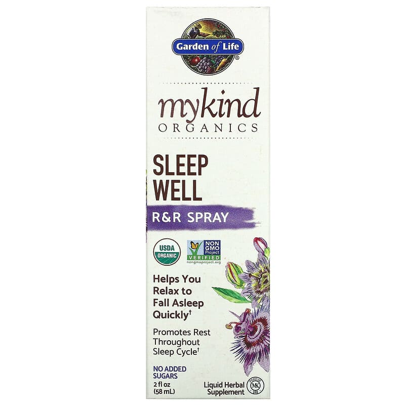 Garden of Life MyKind Organics Sleep Well R&R Spray 2 fl oz (58 ml) 2 Thành phần vi chất của Garden of Life MyKind Organics Sleep Well R&R Spray 2 fl oz (58 ml) 658010123211