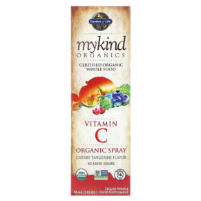 Thực phẩm chức năng Garden of Life MyKind Organics Vitamin C Organic Spray Cherry-Tangerine 2 fl oz (58 ml) 658010118606