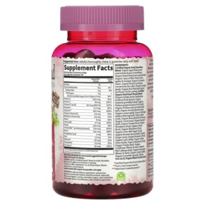 Thành phần vi chất của Garden of Life MyKind Organics Women's Multi 40+ Organic Berry 120 Vegan Gummy Drops 658010120319