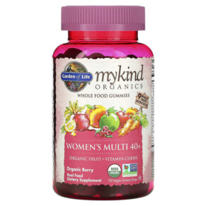 Thực phẩm chức năng Garden of Life MyKind Organics Women's Multi 40+ Organic Berry 120 Vegan Gummy Drops 658010120319