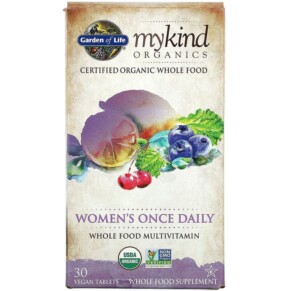 Thực phẩm chức năng Garden of Life MyKind Organics Women's Once Daily 30 Vegan Tablets 658010117753