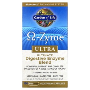Thực phẩm chức năng Garden of Life O-Zyme Ultra Ultimate Digestive Enzyme Blend 180 UltraZorbe Vegetarian Capsules 658010113373