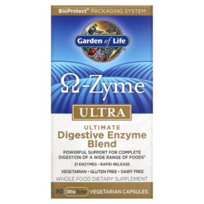 Thực phẩm chức năng Garden of Life O-Zyme Ultra Ultimate Digestive Enzyme Blend 90 UltraZorbe Vegetarian Capsules 658010112369
