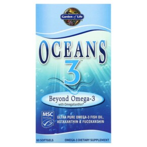 Thực phẩm chức năng Garden of Life Oceans 3 Beyond Omega-3 with OmegaXanthin 60 Softgels 658010113854