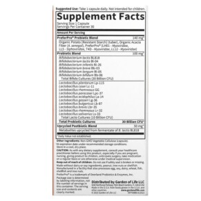 Garden of Life Probiotics 30 Billion 30 Mini Vegetarian Capsules 3 Thành phần vi chất của Garden of Life Probiotics 30 Billion 30 Mini Vegetarian Capsules 658010131780