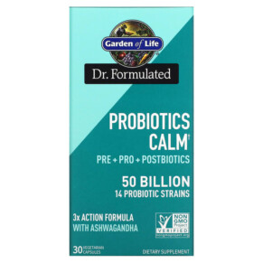 Thực phẩm chức năng Garden of Life Probiotics Calm 50 Billion 30 Vegetarian Capsules 658010131803