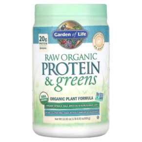 Thực phẩm chức năng Garden of Life RAW Organic Protein & Greens Plant Formula Lightly Sweet 22.92 oz (650 g) 658010118682