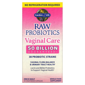 Thực phẩm chức năng Garden of Life RAW Probiotics Vaginal Care 30 Vegetarian Capsules 658010123341