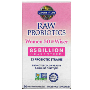 Thực phẩm chức năng Garden of Life RAW Probiotics Women 50 & Wiser 85 Billion 90 Vegetarian Capsules 658010115681