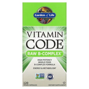 Thực phẩm chức năng Garden of Life Vitamin Code RAW B-Complex 120 Vegan Capsules 658010116503