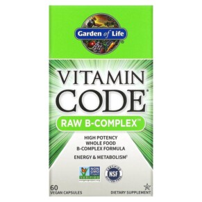 Thực phẩm chức năng Garden of Life Vitamin Code RAW B-Complex 60 Vegan Capsules 658010113809