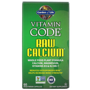 Thực phẩm chức năng Garden of Life Vitamin Code RAW Calcium 60 Vegetarian Capsules 658010113915