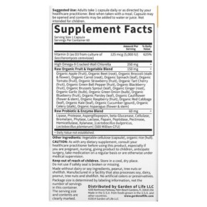 Garden of Life Vitamin Code RAW D3 125 mcg (5.000 IU) 60 Vegetarian Capsules 3 Thành phần vi chất của Garden of Life Vitamin Code RAW D3 125 mcg (5.000 IU) 60 Vegetarian Capsules 658010115865