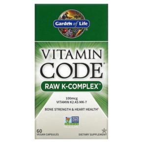 Thực phẩm chức năng Garden of Life Vitamin Code RAW K-Complex 60 Vegan Capsules 658010116510