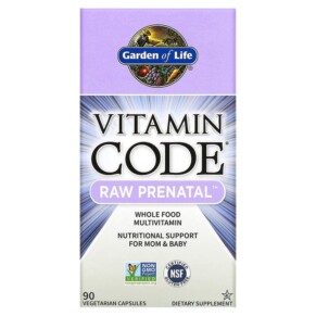 Thực phẩm chức năng Garden of Life Vitamin Code RAW Prenatal 90 Vegetarian Capsules 658010113922