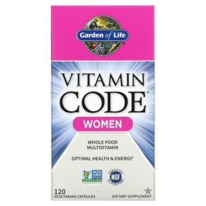Thực phẩm chức năng Garden of Life Vitamin Code Whole Food Multivitamin for Women 120 Vegetarian Capsules 658010113663