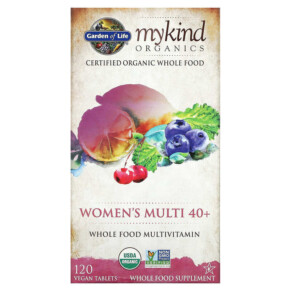 Thực phẩm chức năng Garden of Life Women's Multi 40+ Whole Food Multivitamin 120 Vegan Tablets 658010117784