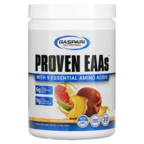 Thực phẩm chức năng Gaspari Nutrition Proven EAAs with 9 Essential Amino Acids Guava Nectarine 13.75 oz (390 g) 646511026582