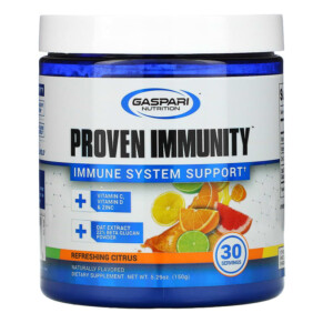Thực phẩm chức năng Gaspari Nutrition Proven Immunity Immune System Support Refreshing Citrus 5.29 oz (150 g) 646511027916