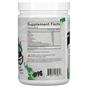 Thành phần vi chất của Gaspari Nutrition SuperPump Aggression Pre-Workout Jersey Mobster Italian Ice 450 g 646511030657