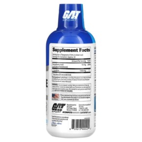 Thành phần vi chất của GAT L-Carnitine Amino Acid Blue Raspberry 1.500 mg 16 oz (473 ml) 859613000422