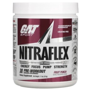 Thực phẩm chức năng GAT Sport NITRAFLEX Fruit Punch 11.1 oz (315 g) 859613648907