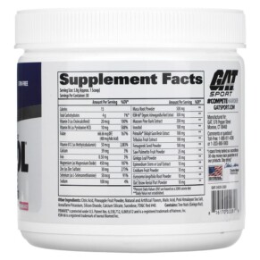 Thành phần vi chất của GAT Testrol Elite Testosterone Booster Raging Razz 6.1 oz (174 g) 816170022816