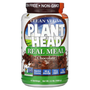 Thực phẩm chức năng Genceutic Naturals Clean Vegan Plant Head Real Meal Chocolate 2.3 lb (1.050 g) 896245268875