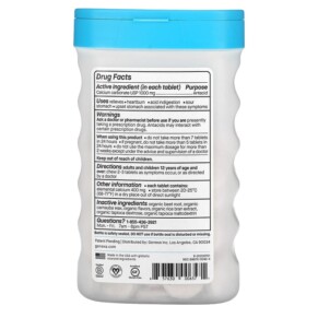 Thành phần vi chất của Genexa LLC Antacid Maximum Strength Organic Berry & Vanilla 1000 mg 72 Chewable Tablets 857630006571