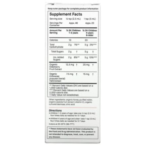 Thành phần vi chất của Genexa LLC Kid's Honey Cough Syrup Ages 1+ Organic Honey 4 fl oz (118 ml) 857630006953