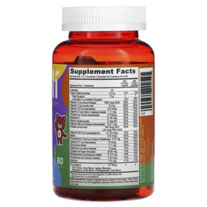 Thành phần vi chất của Goli Nutrition Complete Kids Multi 80 Pieces 055840402545