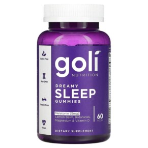 Thực phẩm chức năng Goli Nutrition Dreamy Sleep Gummies 60 Pieces 055840402538