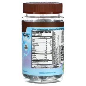 Thành phần vi chất của Good Day Chocolate Calm Supplement For Adults 80 Candy Coated Pieces 858982004116