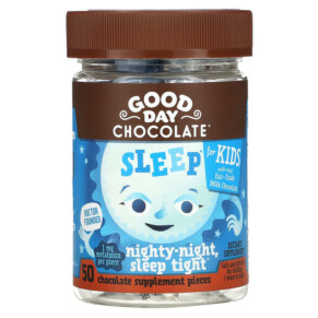 Thực phẩm chức năng Good Day Chocolate Sleep For Kids Nighty Night Sleep Tight 50 Chocolate Supplement Pieces 858982004314