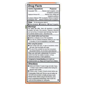 Thành phần vi chất của Greensations Sinus Plumber All Natural Nasal Spray 0.68 fl oz (20 ml) 899312003010