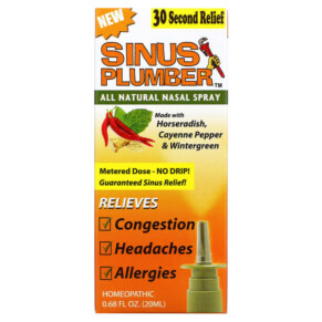 Thực phẩm chức năng Greensations Sinus Plumber All Natural Nasal Spray 0.68 fl oz (20 ml) 899312003010