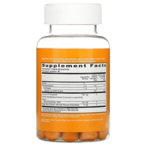 Thành phần vi chất của GummiKing Turmeric + Ginger For Kids Immunity + Antioxidant + Anti-Inflammatory Mango 60 Gummies 835776001445