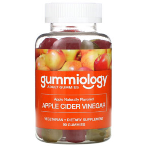 Thực phẩm chức năng Gummiology Adult Apple Cider Vinegar Gummies Natural Apple Flavor 90 Vegetarian Gummies 898220014811