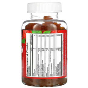Thành phần vi chất của Gummiology Adult Multivitamin Gummies Natural Raspberry Flavor 100 Vegetarian Gummies 898220014767
